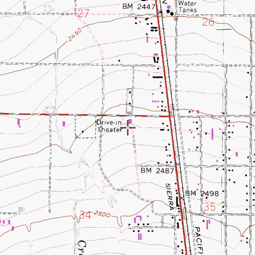 Topographic Map of Jet Drive-In (historical), CA