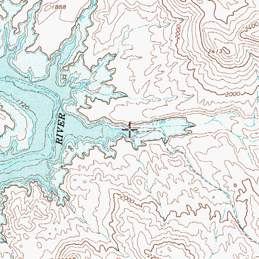 Topographic Map of Alder Creek, AZ