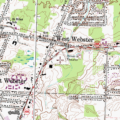 Topographic Map of Empire Drive-In (historical), NY