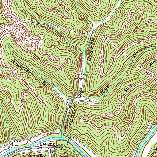 Topographic Map of Napfor School (historical), KY