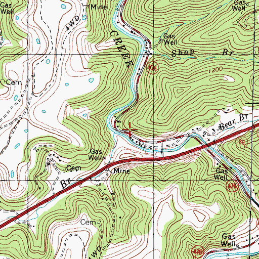 Topographic Map of Faith Gospel Witness Mission, KY