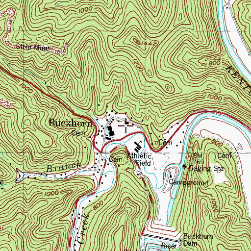 Topographic Map of Laurel Point, KY