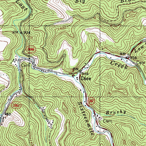 Topographic Map of Jones School (historical), KY