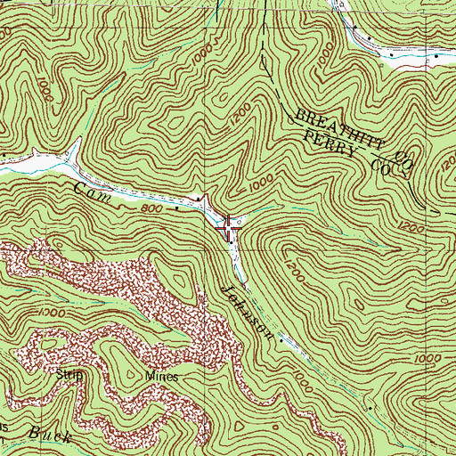 Topographic Map of Johnson (historical), KY