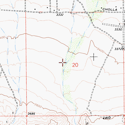 Topographic Map of Rubber Drain Two, CA