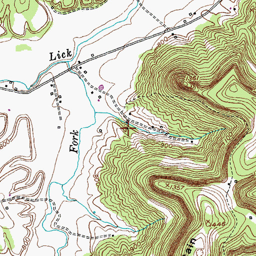 Topographic Map of Malory Mineral Spring (historical), KY