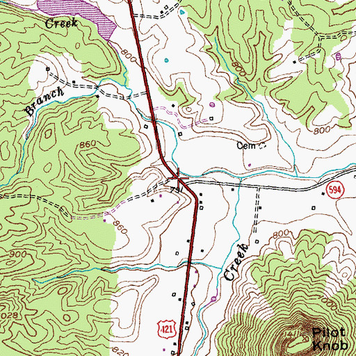 Topographic Map of Walnut Valley Post Office (historical), KY