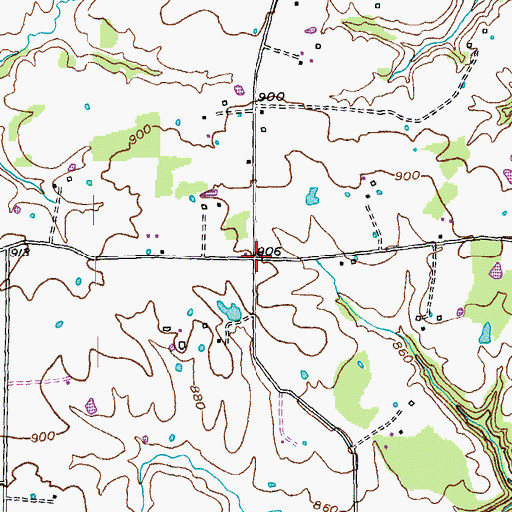 Topographic Map of Noland Creek Crossroads, KY