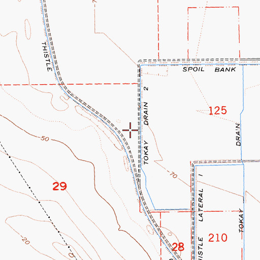 Topographic Map of Tokay Drain Two, CA