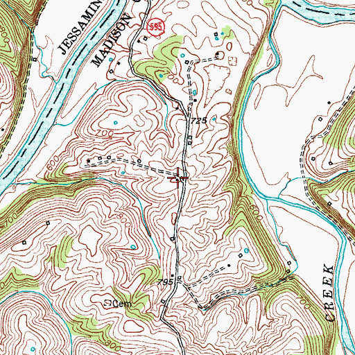 Topographic Map of Idalia Post Office (historical), KY