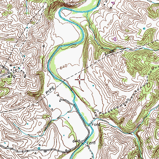 Topographic Map of Baxters Station (historical), KY