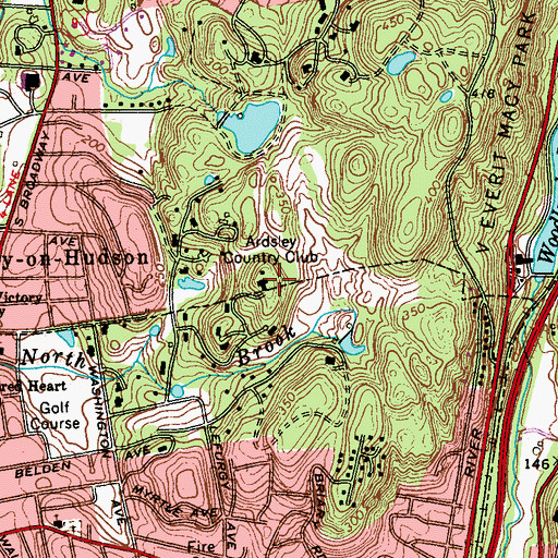 Topographic Map of North Mountain, NY