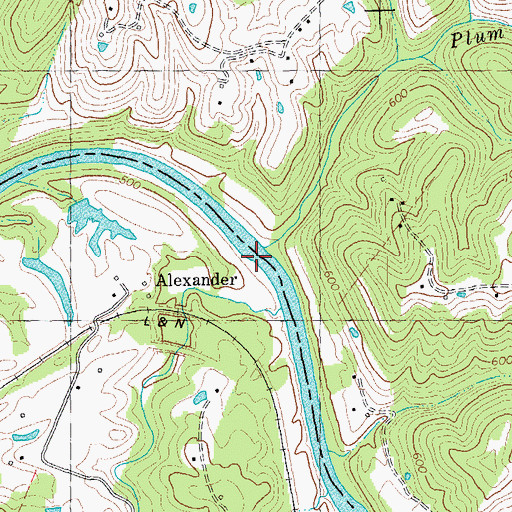 Topographic Map of Roberts Ferry (historical), KY