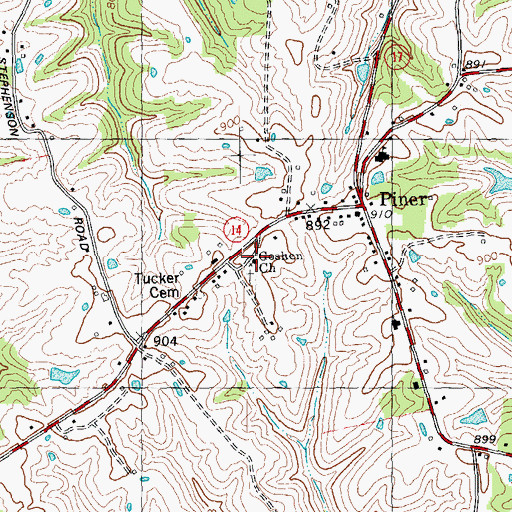Topographic Map of Goshen School (historical), KY