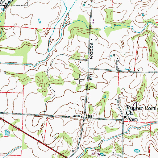 Topographic Map of Randolph Family Cemetery, TN