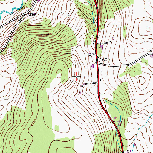 Topographic Map of Salo's Tree Farm, NY