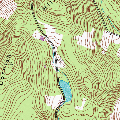Topographic Map of Forget-Me-Not Farm, NY