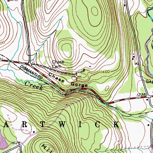 Topographic Map of Deerslayer Goat Farm, NY
