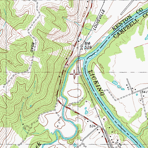 Topographic Map of Wilmington Bottom, KY