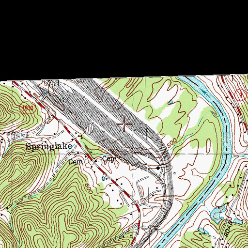 Topographic Map of McVean Post Office (historical), KY