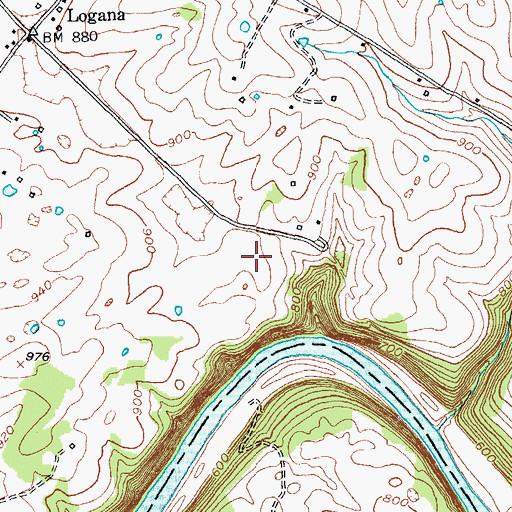 Topographic Map of Old Dominion Farm (historical), KY