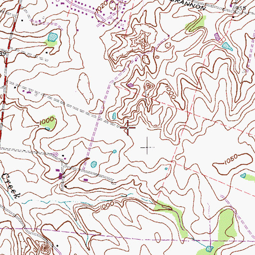 Topographic Map of Tablelands Farm (historical), KY