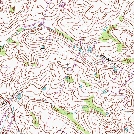 Topographic Map of Thorn Hill Farm (historical), KY