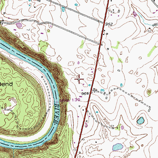 Topographic Map of Cliff Cottage (historical), KY