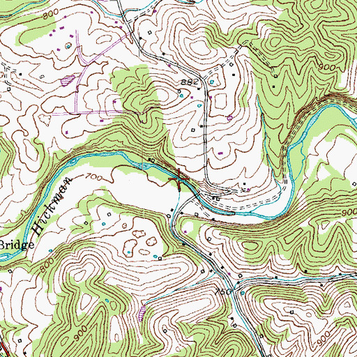 Topographic Map of Elm Fork, KY