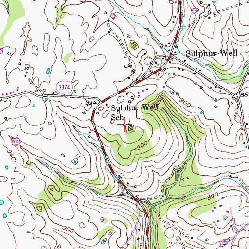 Topographic Map of Clover Mill (historical), KY