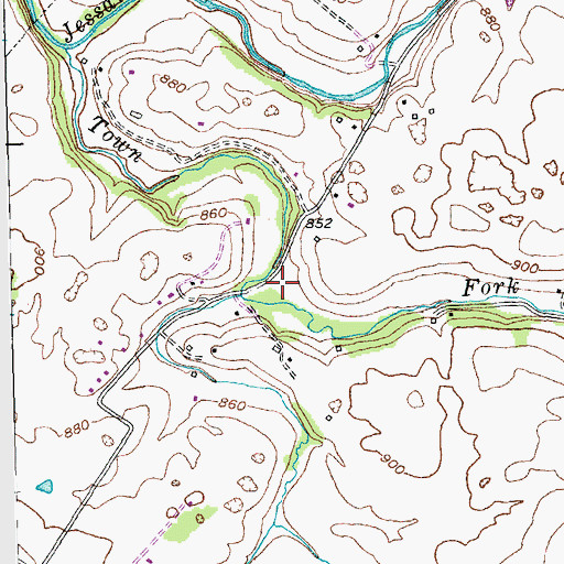 Topographic Map of Chattersville (historical), KY