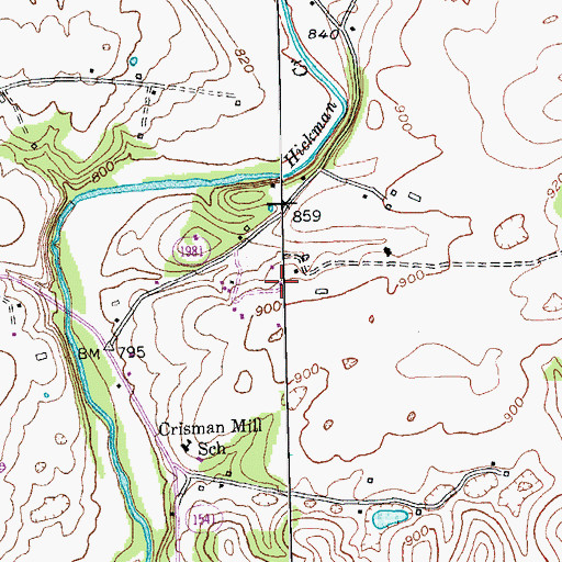 Topographic Map of Nicholasville Water Treatment Plant, KY