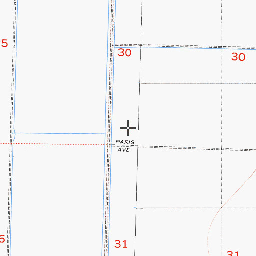 Topographic Map of Tulare Lake Bed, CA