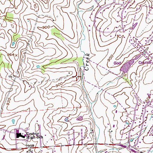 Topographic Map of Wilmore Park (historical), KY
