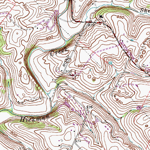 Topographic Map of Lilac Bower Farm (historical), KY