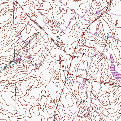 Topographic Map of Almahurst Horse Farm (historical), KY