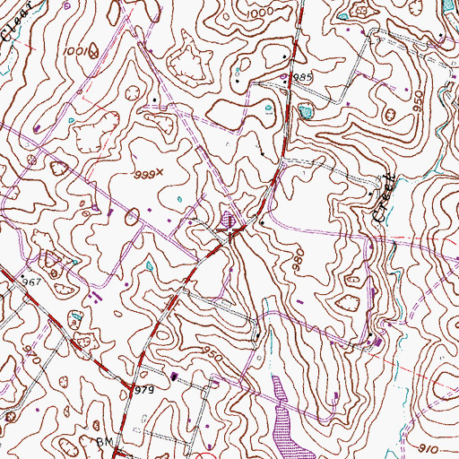 Topographic Map of Nealton Railroad Station (historical), KY