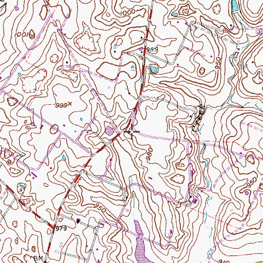 Topographic Map of Nealton Post Office (historical), KY