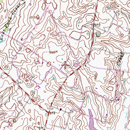 Topographic Map of Neal School (historical), KY