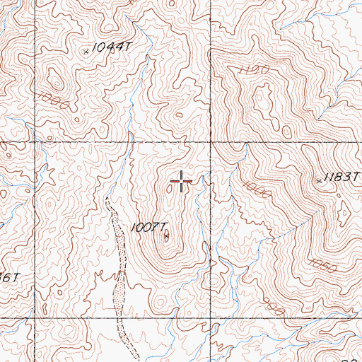 Topographic Map of Turtle Mountains, CA