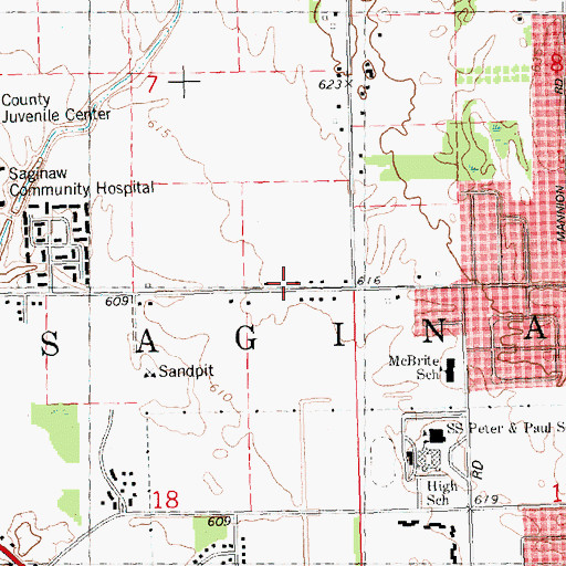 Topographic Map of New Life Christian Fellowship, MI