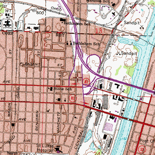 Topographic Map of Christ Fellowship Community, MI