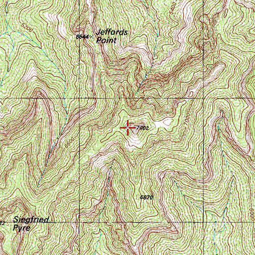 Topographic Map of Butchart Butte, AZ
