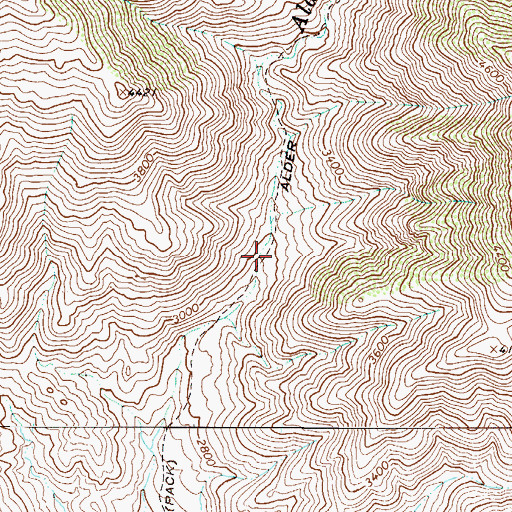 Topographic Map of Alder Trail, AZ