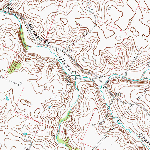 Topographic Map of Dorans Run, KY