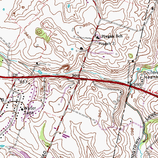 Topographic Map of Jesse, KY