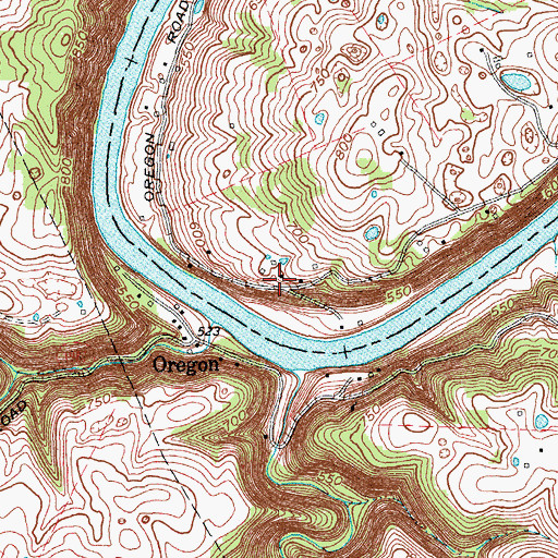 Topographic Map of Warwick Post Office (historical), KY