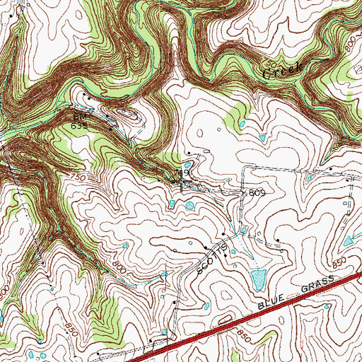 Topographic Map of Glenwild School (historical), KY