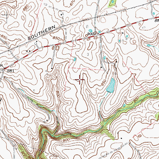Topographic Map of Helmsley Farm (historical), KY