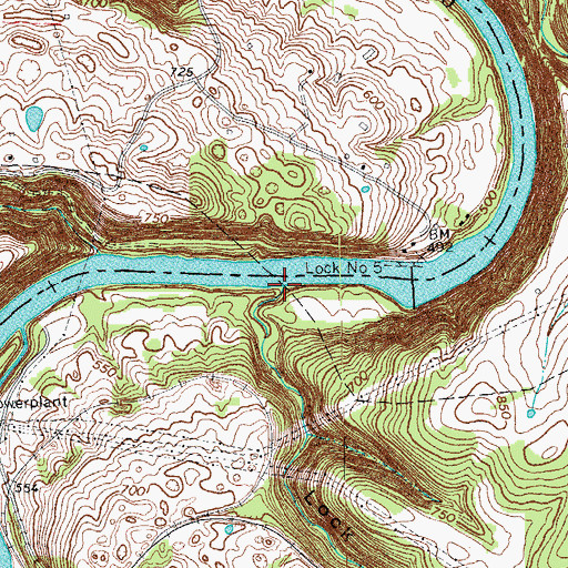 Topographic Map of Salt Lick Branch, KY